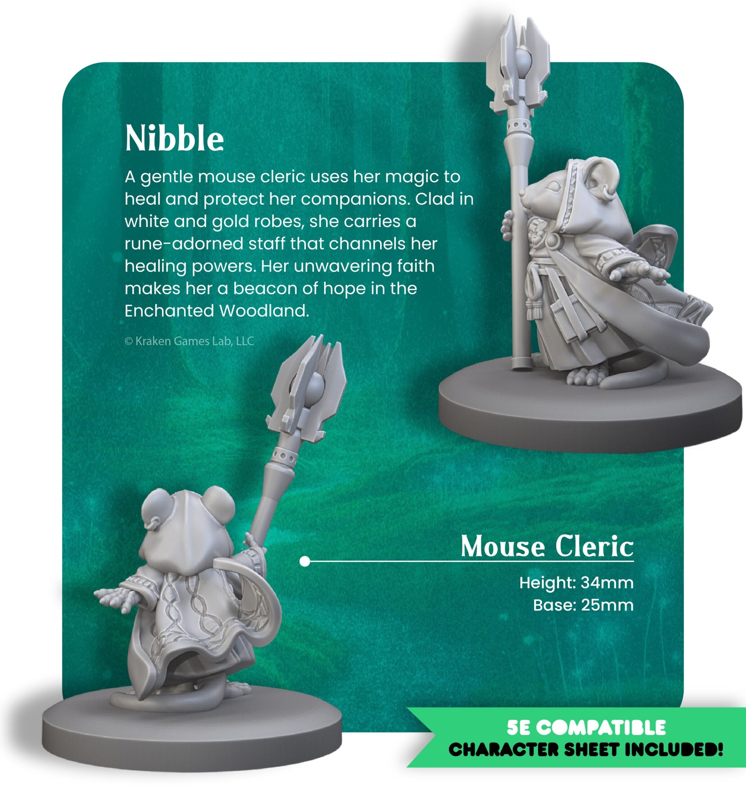 Bramble Heart - Hero Collection 01: Nibble, Mouse Cleric