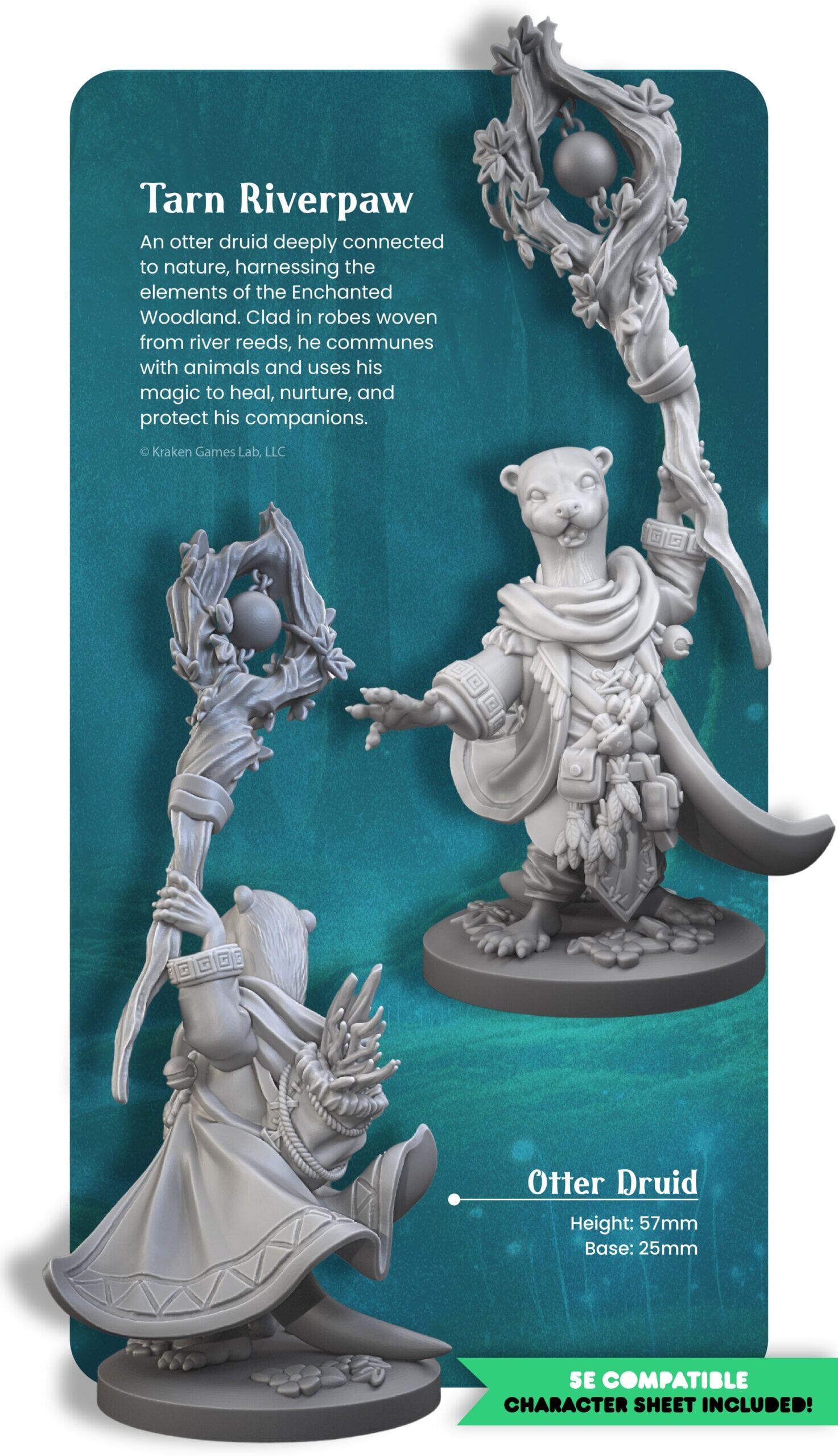 Bramble Heart - Hero Collection 01: Tarn Riverpaw, Otter Druid