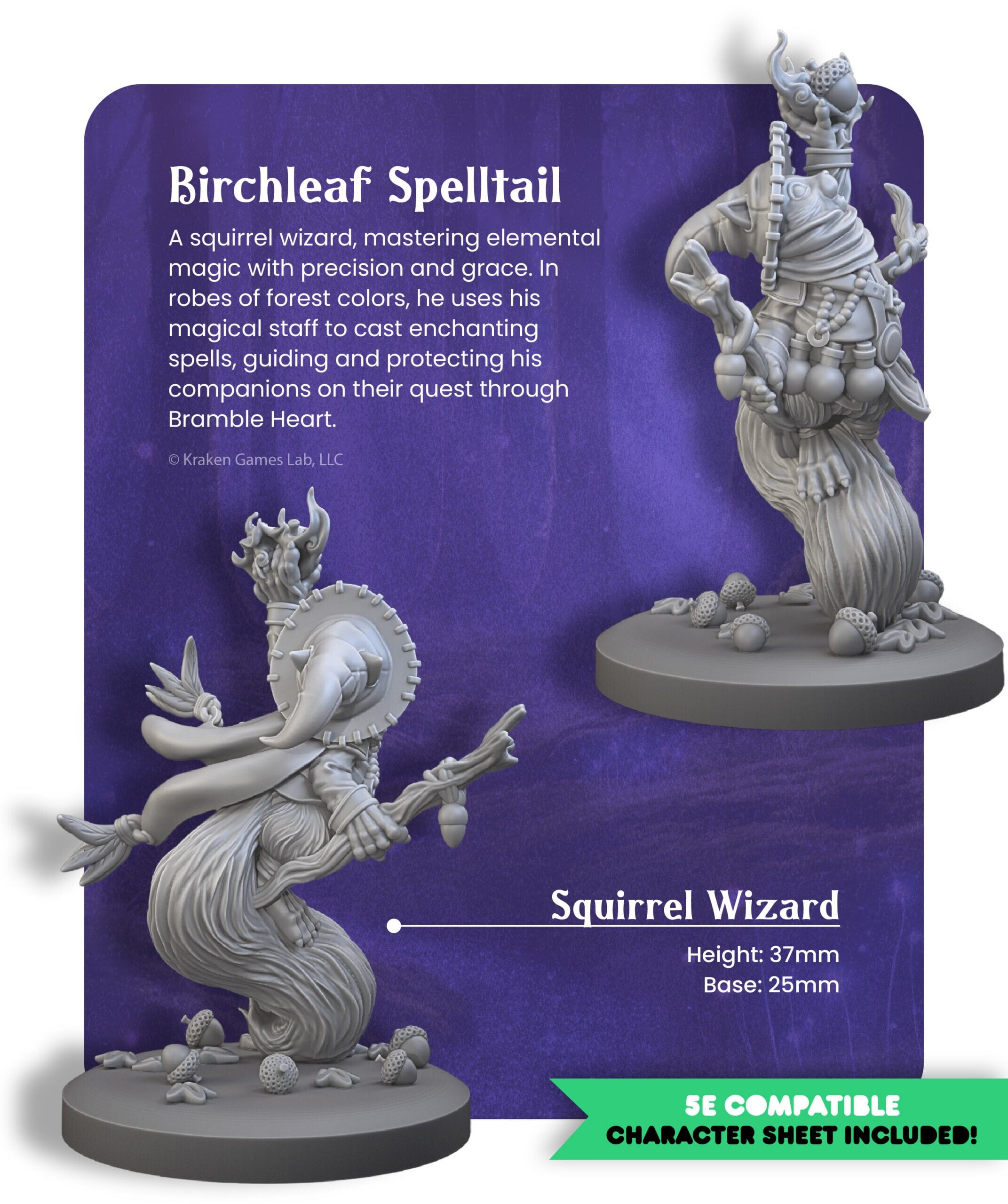 Bramble Heart - Hero Collection 01: Birchleaf Spelltail, Squirrel Wizard